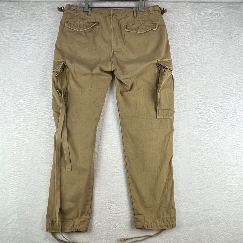 Vintage Polo Ralph Lauren Surplus Fit Military Cargo Pants Mens 32x32 Tan - Picture 16 of 16